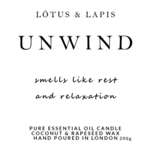 Lotus & Lapis Unwind Candle Black