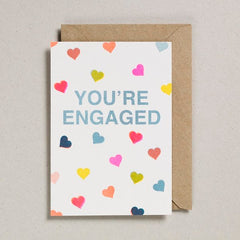Petra Boase You’re Engaged Riso Card