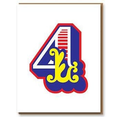 Age 4 Birthday Card - 1973