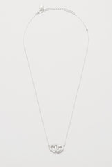 Estella Bartlett Linked Hearts Necklace - Silver plated