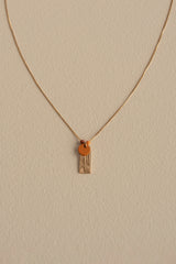 The Sticky Sis Club Necklace Shades of Sunset - Brick Red + Cloudy Pink + Sunset Orange