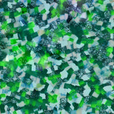 Esoteric London Recycled Acrylic Scribble Earrings - Silver Blue Green