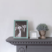 Addison Ross Enamel Frame - Duck Egg & Silver Frame