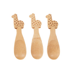 Sass & Belle Gigi Giraffe Bamboo Spoon Set of 3