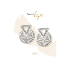 Vurchoo Art Deco Studs - Nepal