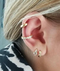 Scream Pretty - Gold Plated Bezel Ear Cuff