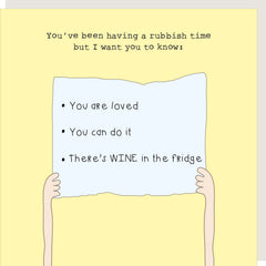 Rosie Made A Thing Rubbish Time Card