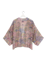 One Hundred Stars Marbelled Pink Kimono