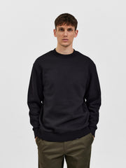 Selected Homme Relax Hoffman Crew Neck Sweater - Black