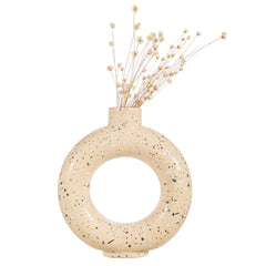 Sass & Belle Sand Speckled Circle Vase Small