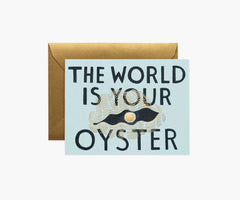 Rifle Paper The World is Your Oyster Card