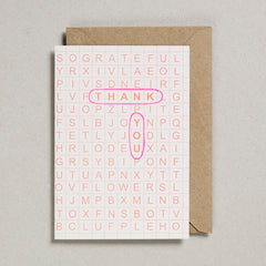 Petra Boase Thank You Word Search Card