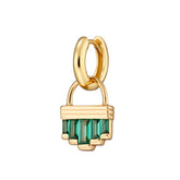 Scream Pretty - Single Green Cleopatra Huggie Earring