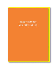 Fabulous Fox Birthday Card - 1973