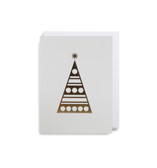 Lagom Design Card Gold Christmas Deco Tree