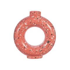 Sass & Belle Brick Red Speckled Circle Vase Small