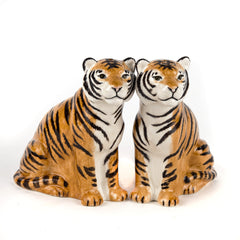 Quail Ceramics Tiger Salt & Pepper Shakers