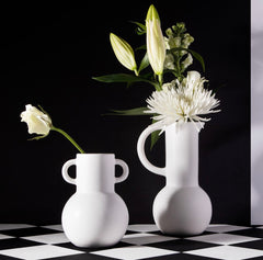 Sass & Belle Small White Amphora Vase