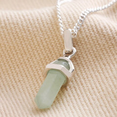 Lisa Angel - Silver Adventurine Point Necklace