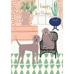 Roger la Borde Happy Birthday Dogs Card