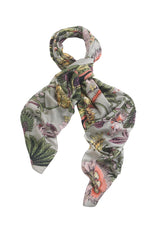 One Hundred Stars Eccentric Blooms Putty Scarf