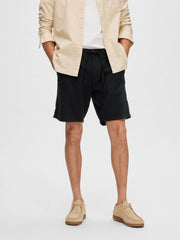 Selected Homme Comfort Brody Linen Shorts - Black