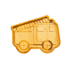 Sass & Belle Fire Engine Bamboo Kids Plate