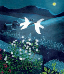 Canns Down Press - Summer Night Greeting Card by Sheila Smithson