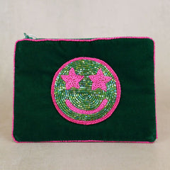 My Doris Smiley Star Green Coin Purse