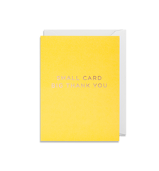 Lagom Design Small Card Big Thank You