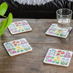 Rex London - Wild Flowers Coasters - Set of Four