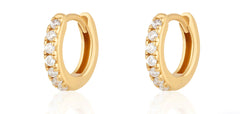 Scream Pretty - Gold Plated Huggie Earrings