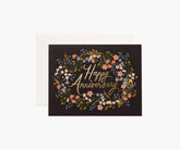 Rifle Paper Anniversary Wreath Card