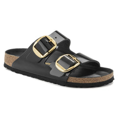 Birkenstock Arizona Big Buckle Narrow Fit Patent Black High Shine Sandals