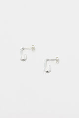 Estella Bartlett Long Link Hoop Earrings Silver Plated