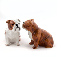 Quail Ceramics English Bulldog Salt & Pepper Shakers