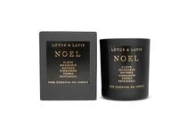 Lotus & Lapis Noel Christmas Candle Black