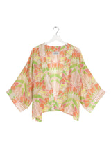 One Hundred Stars Deco Fan Pink Kimono
