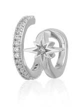 Scream Pretty - Silver Star Double Band Ear Cuff