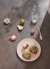 OYOY Living Bamboo Grid Tray - Large / Cherry Red
