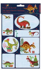 Roger la Borde Christmas Stickers - Festive Dinosaurs