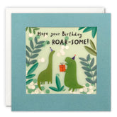 James Ellis Roar-Some Dinosaurs Paper Shakies Birthday Card