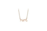 Rum Lettering Necklace