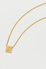 Estella Bartlett Celestial CZ Pendant Chain Necklace - 18 Gold Plated