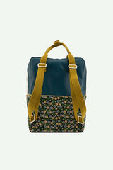 Sticky Lemon - Large Backpack Gold / Edison Teal + Flower Field Green