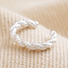 Lisa Angel - Silver Rope Ear Cuff