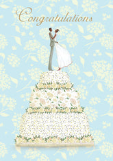 Roger La Borde Wedding Cake Congratulations Card
