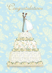 Roger La Borde Wedding Cake Congratulations Card
