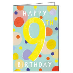 Pigment The Young Ones Happy 9th Birthday Card