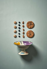 Kapka Flashback Footed Small Enamel Fruit Plate